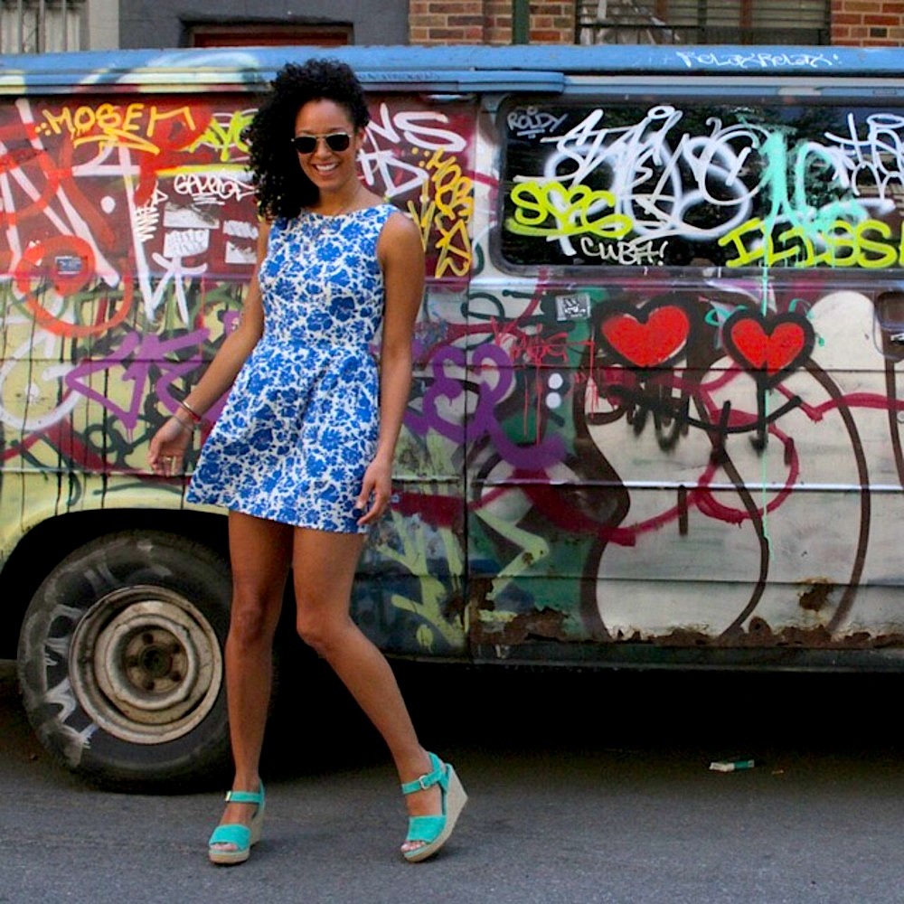TOPSHOP Floral Lattice Dress